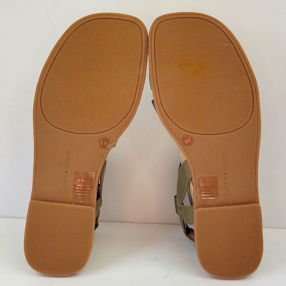 Lucky Brand Byleth Gladiator Sandals Sage Green Size 9 NWOT - Picture 10 of 13